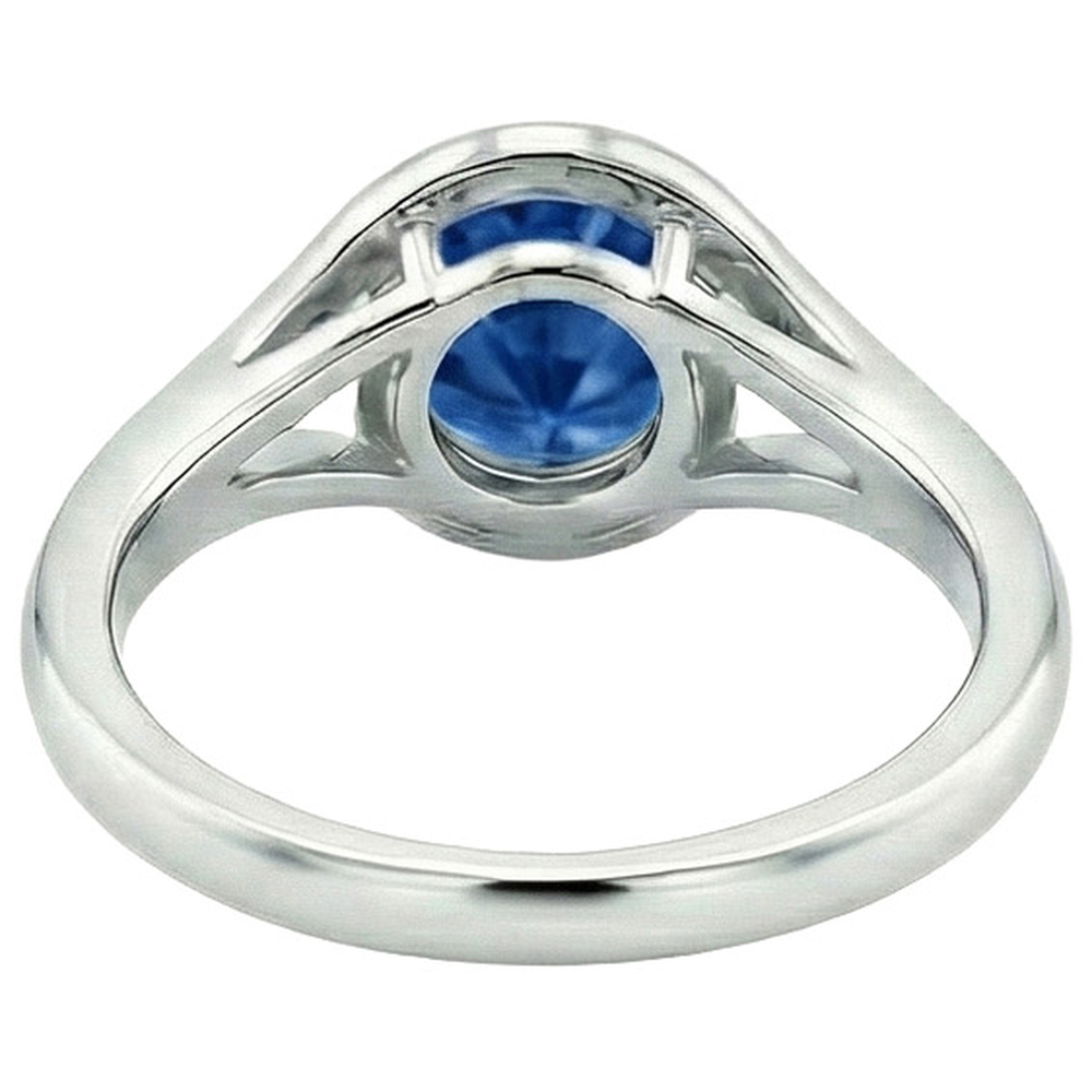 echter round diamant 2Karat ring auf Weiß