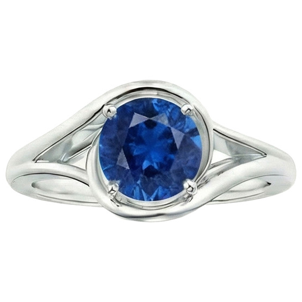 echter round diamant 2Karat ring Seitenansicht