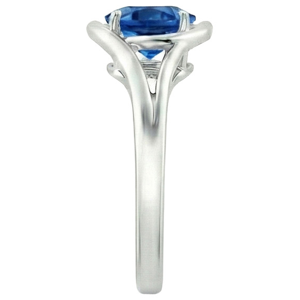 echter round diamant 2Karat ring Profilansicht