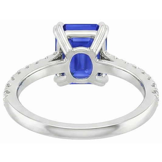 echter round diamant 3.50Karat ring Seitenansicht
