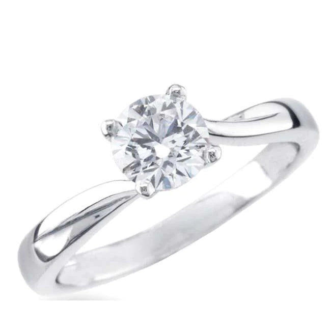 Solitaire Sparkling Brillant Cut 1,75 Karat Echt Diamant-Verlobungsring