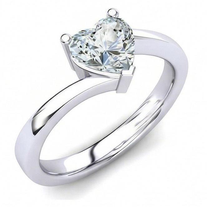 echter heart diamant 1.75Karat ring Seitenansicht