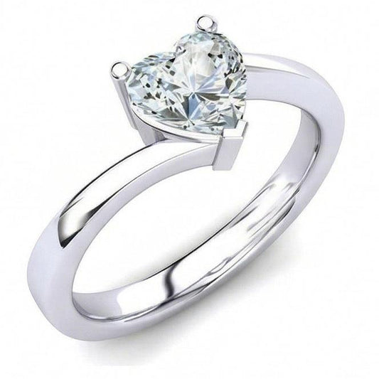echter heart diamant 1.75Karat ring Seitenansicht