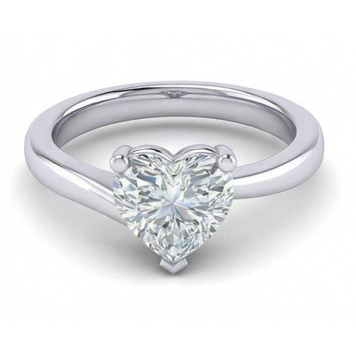 echter heart diamant 1.75Karat ring Detailansicht