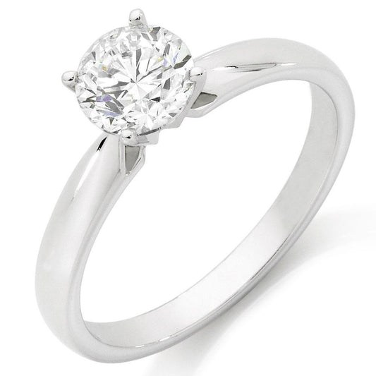 Solitaire Split Shank Echt Diamant Jubiläumsring 1,75 Karat Weißgold 14K