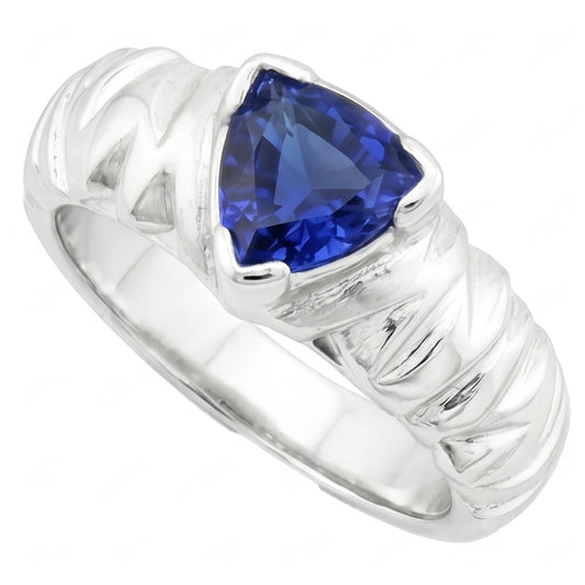echter trillion diamant 1Karat ring Vorderansicht