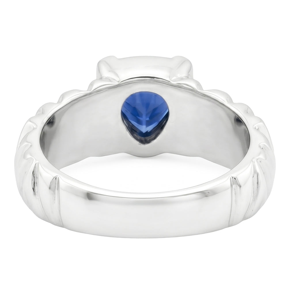 echter trillion diamant 1Karat ring Profilansicht