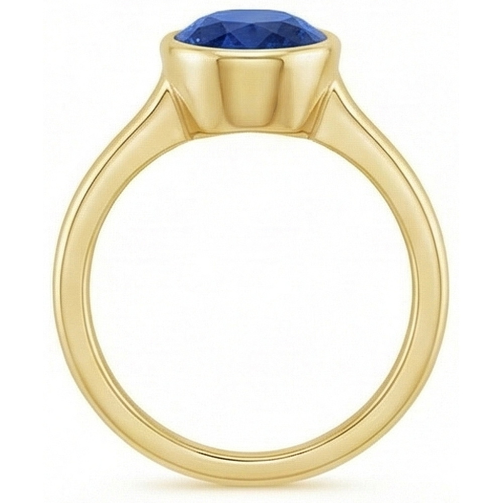 echter oval diamant 2.50Karat ring auf Weiß