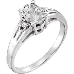 Edler Diamant im Old Mine Cut Einzelstein-Ring 3 Karat – 14K