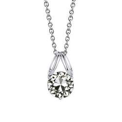 Handgefertigter Diamant Anhänger 1 Karat – 14K Weißgold