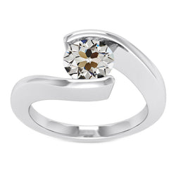 Luxuriöser Solitär-Verlobungsring mit Altschliff Diamant – 2