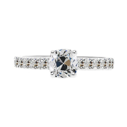 Designer Solitär mit Seitensteinen – Diamant 3 Karat |