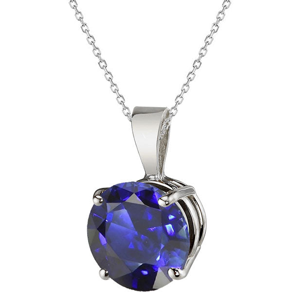 Feiner Royalblauer Saphir Edelstein-Anhänger 3,50 Karat – Hauptansicht