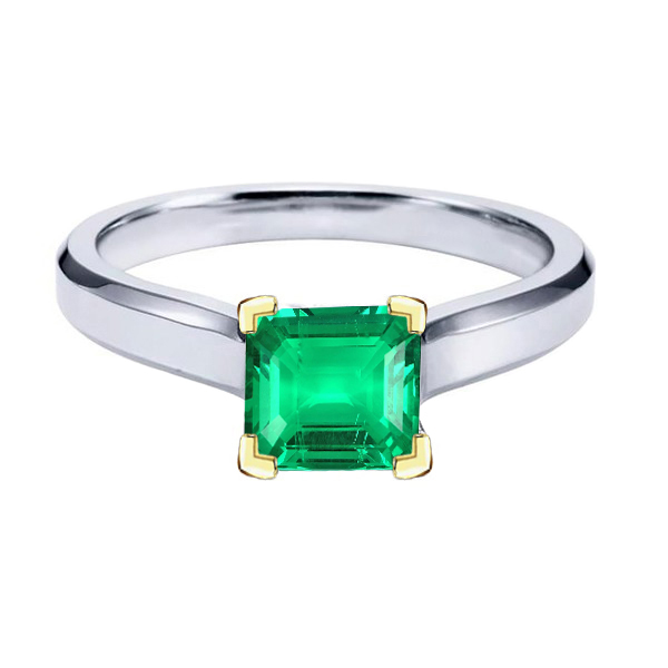 Natürlicher Smaragd Schmuckstein-Ring – Hauptansicht