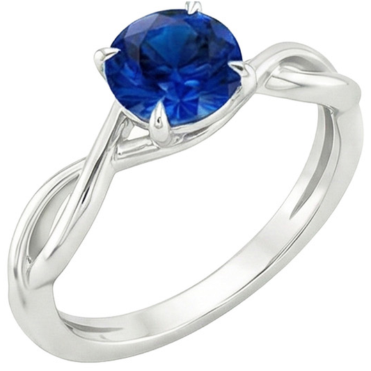 echter round diamant 2Karat ring Seitenansicht