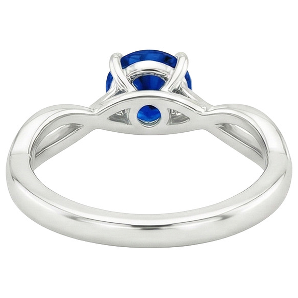 echter round diamant 2Karat ring auf Weiß