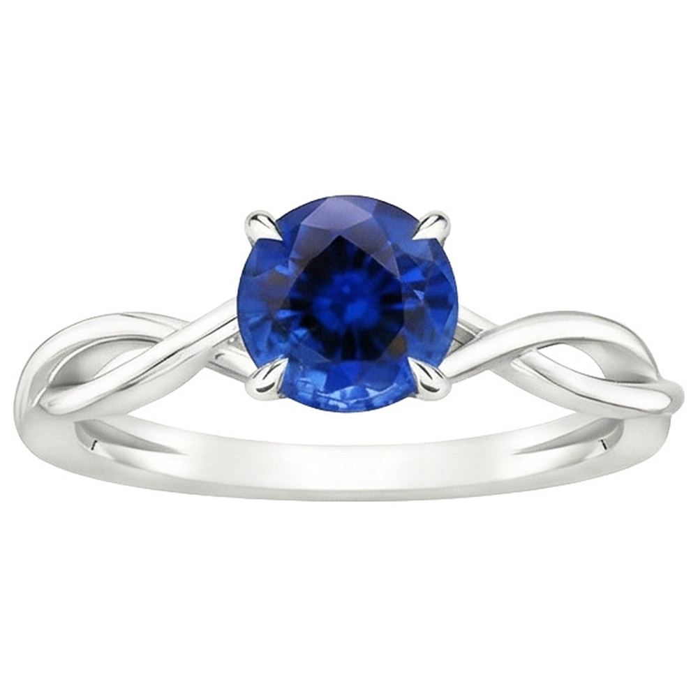 echter round diamant 2Karat ring Detailansicht