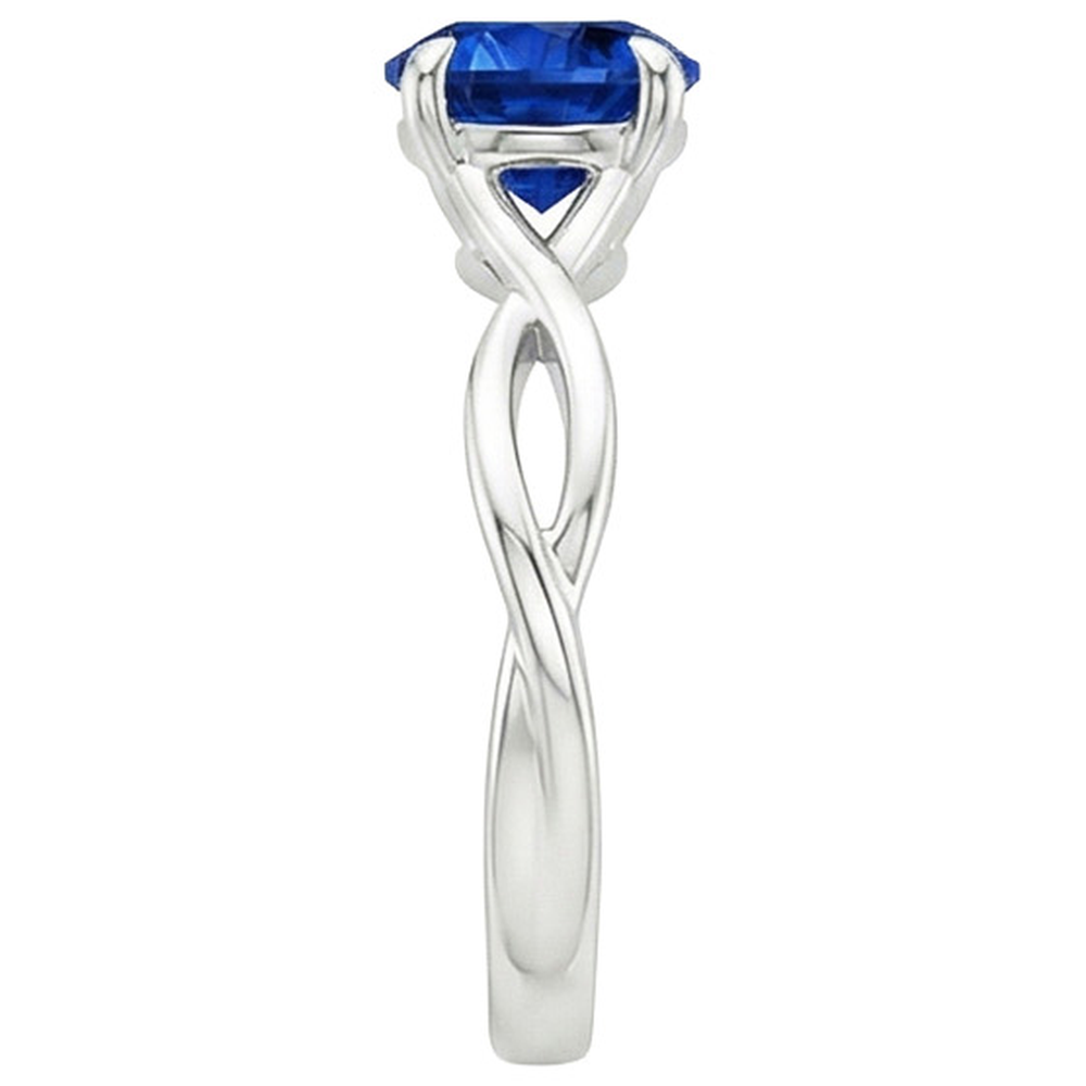 echter round diamant 2Karat ring Profilansicht
