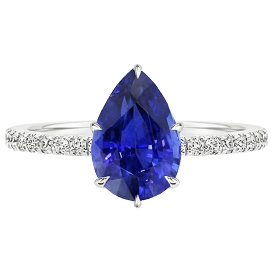 echter round diamant 4.50Karat ring Draufsicht