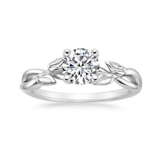 Solitär Brillantschliff 1.60 ct Echt Diamant-Verlobungsring Weißgold 14K