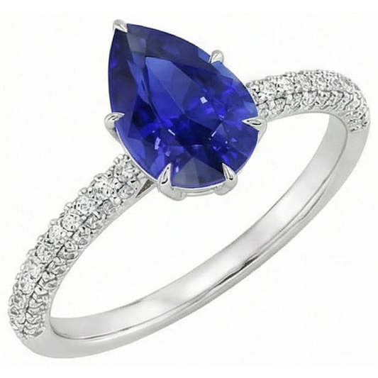 echter round diamant 4.50Karat ring Seitenansicht