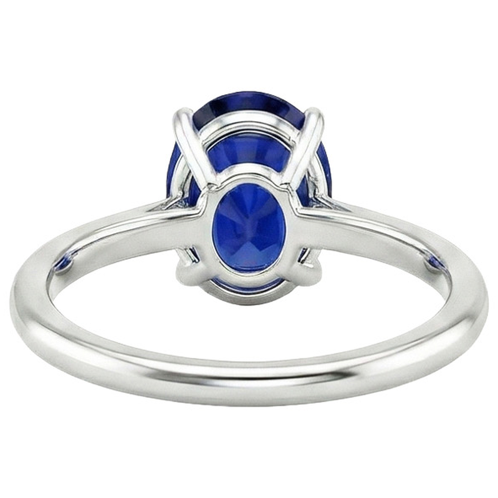 echter oval diamant 3Karat ring Detailansicht