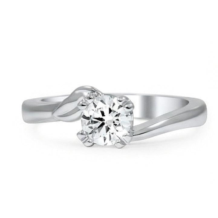 echter round diamant 1.50Karat ring Draufsicht