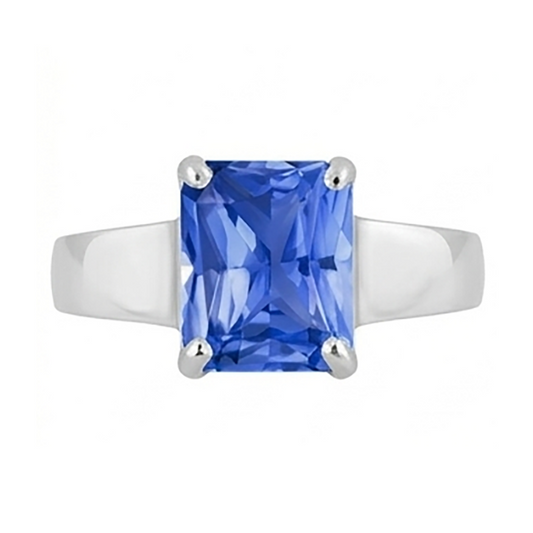 Solitär Herrenring Edelstein Schmuck 2,50 Karat Sri Lanka Saphir