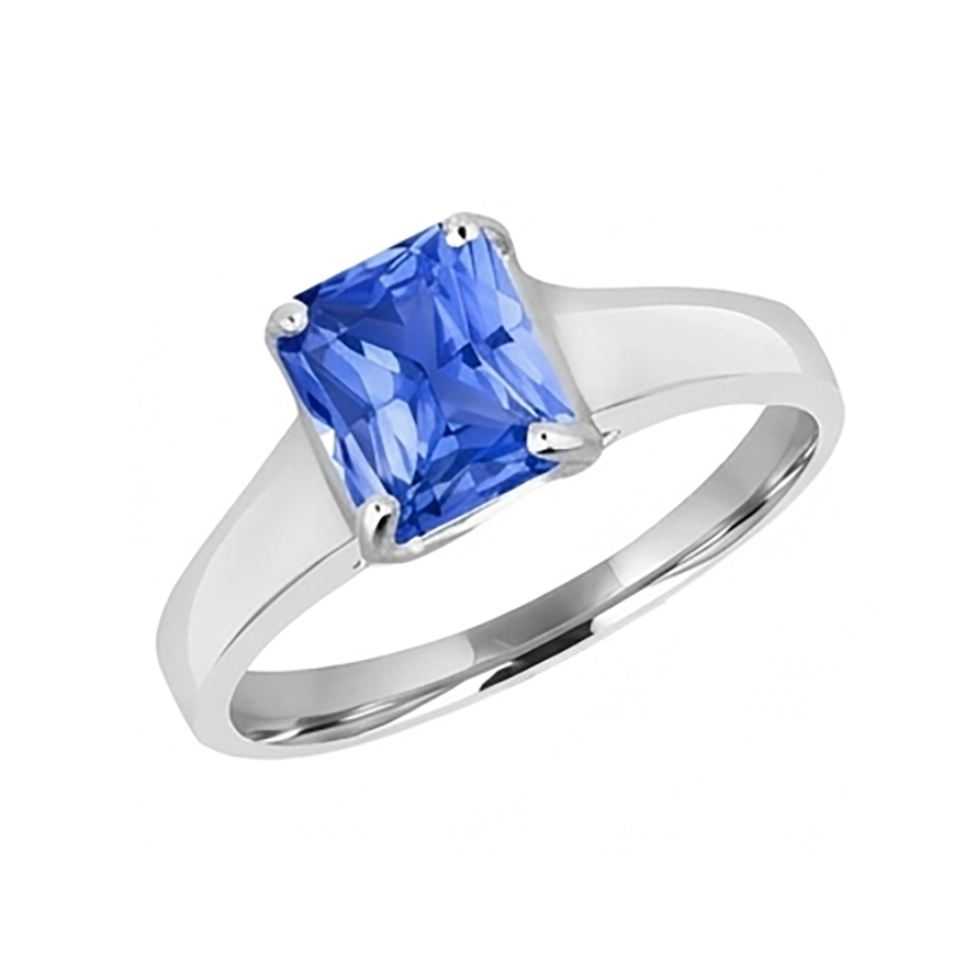 Solitär Herrenring Edelstein Schmuck 2,50 Karat Sri Lanka Saphir