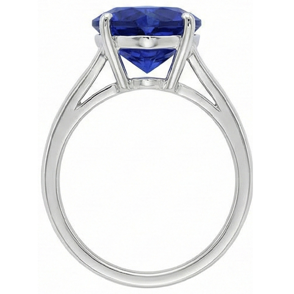 echter heart diamant 2.50Karat ring Profilansicht