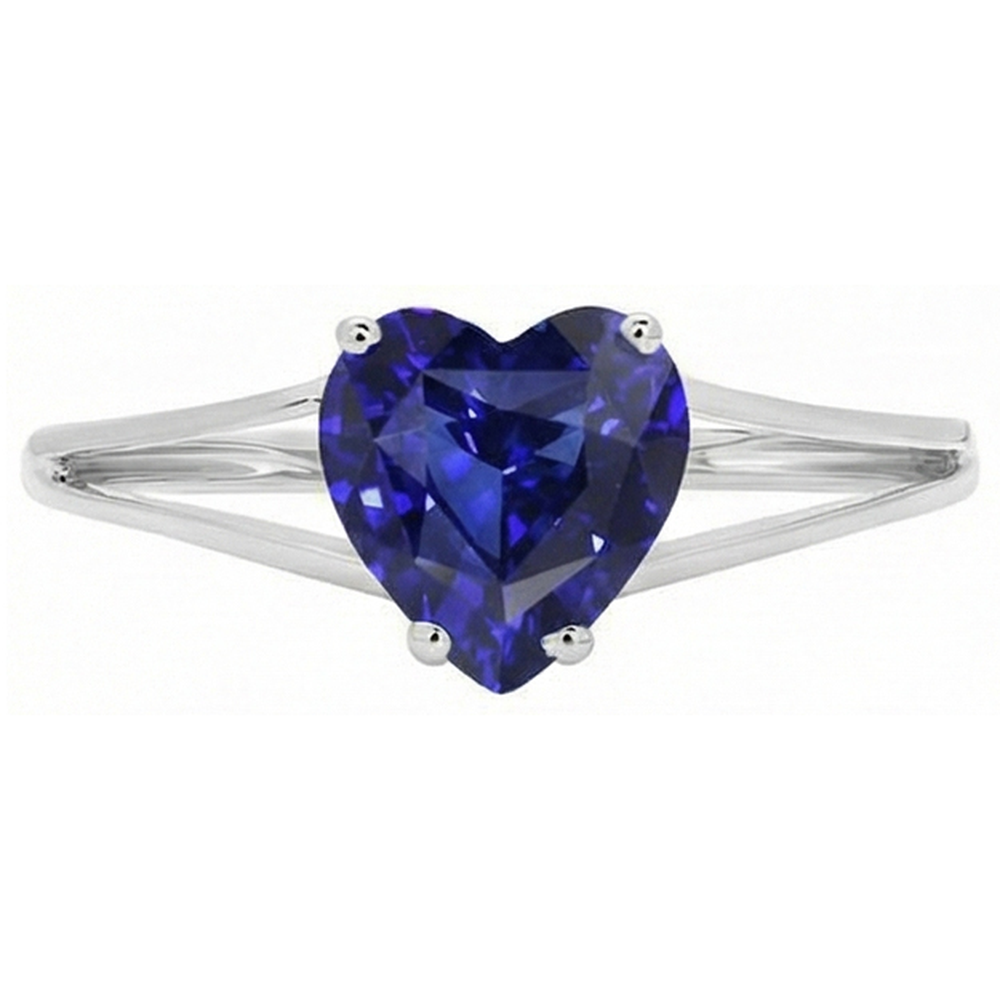 echter heart diamant 2.50Karat ring Seitenansicht