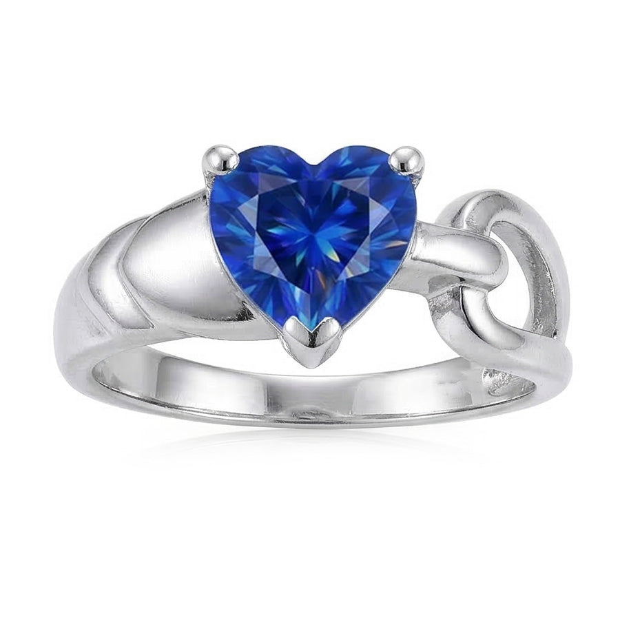 echter heart diamant 3Karat ring Seitenansicht
