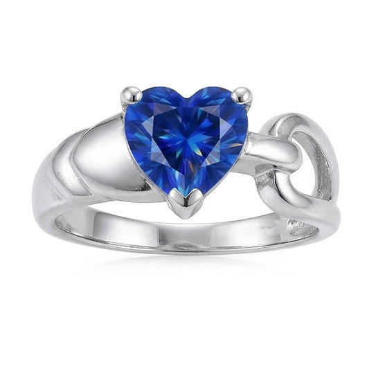 echter heart diamant 3Karat ring Seitenansicht