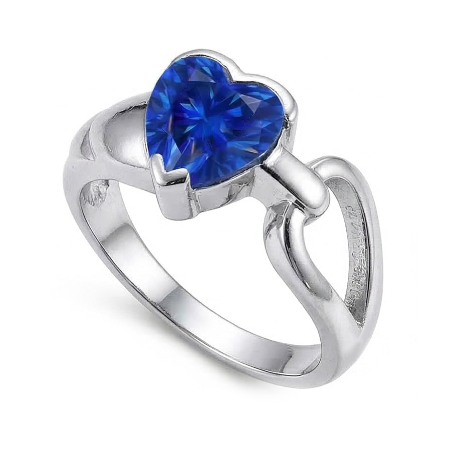 echter heart diamant 3Karat ring Draufsicht