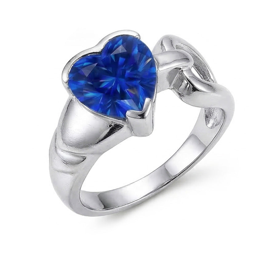 echter heart diamant 3Karat ring Profilansicht