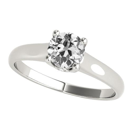 Solitär-Jubiläumsring alter Bergmann Echt Diamant 2 Karat Goldschmuck