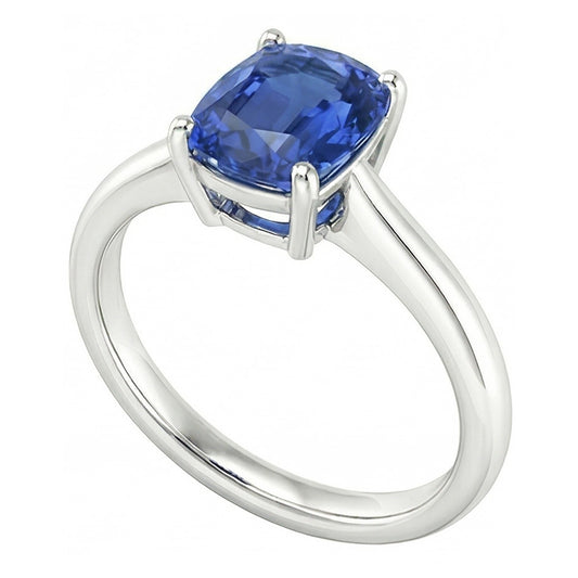 echter oval diamant 2Karat ring Vorderansicht
