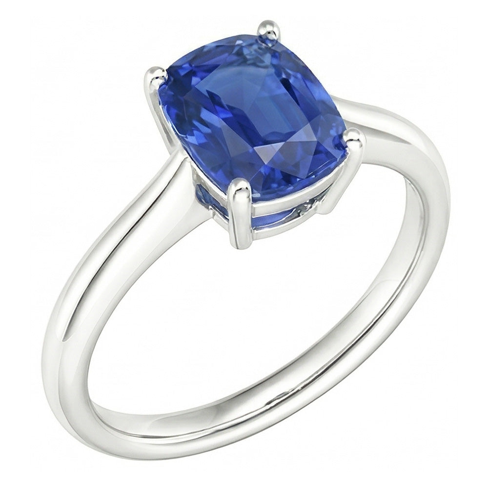 echter oval diamant 2Karat ring Seitenansicht