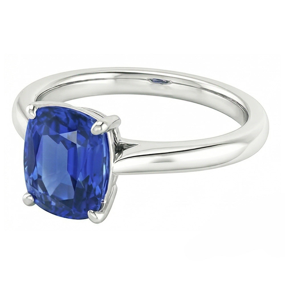 echter oval diamant 2Karat ring Draufsicht