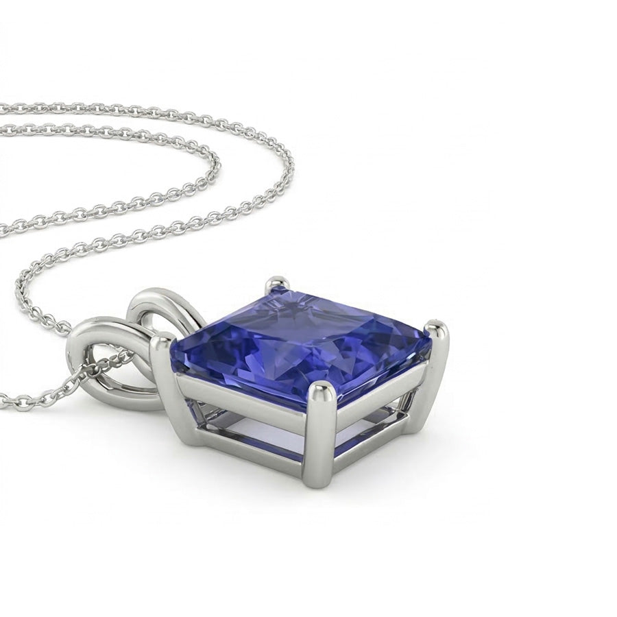 echter princess diamant 4Karat anhänger Seitenansicht
