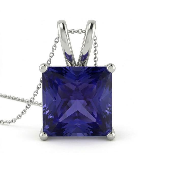 echter princess diamant 4Karat anhänger Detailansicht