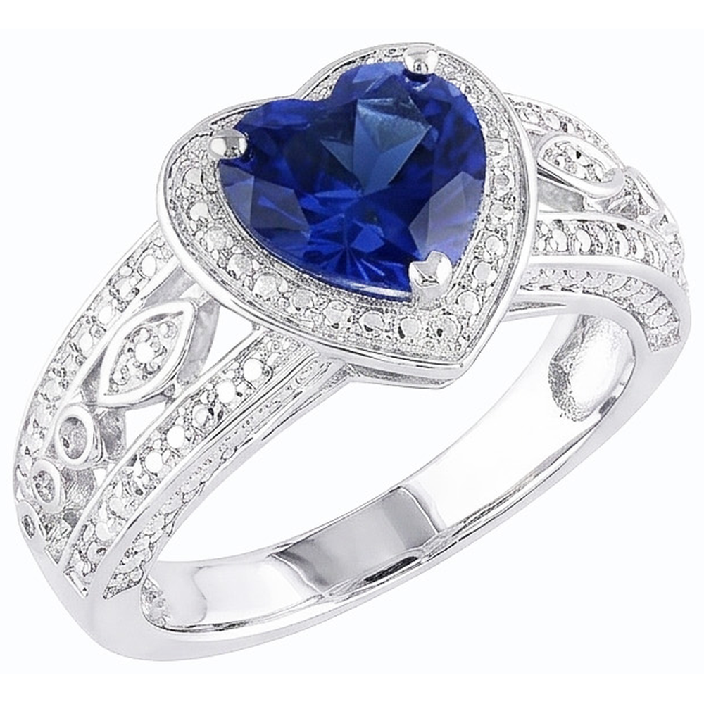 echter heart diamant 2Karat ring Vorderansicht