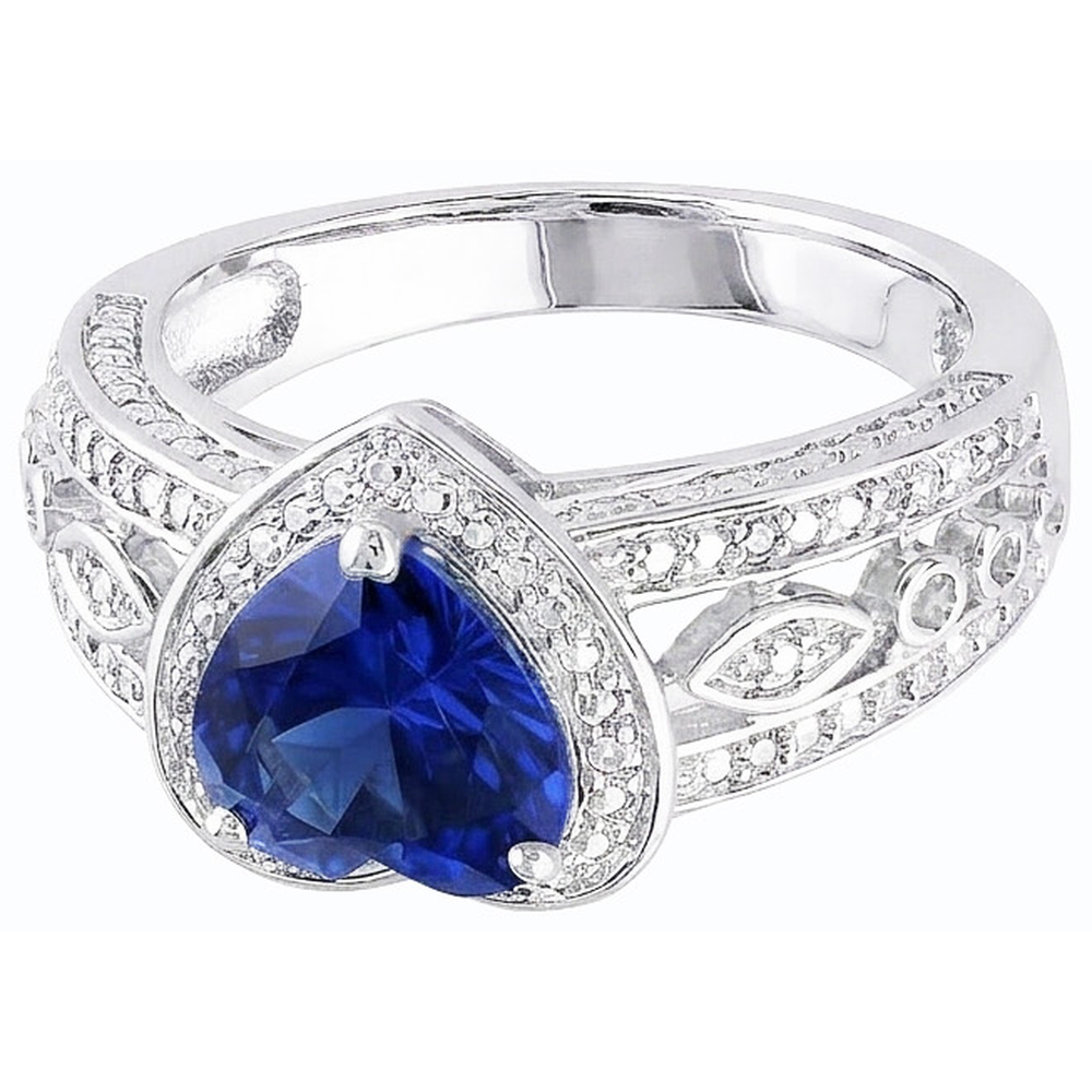 echter heart diamant 2Karat ring Detailansicht