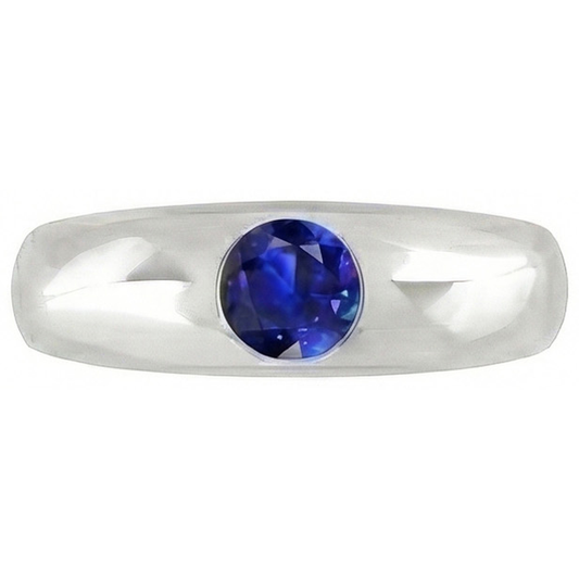 echter round diamant 1Karat ring Seitenansicht
