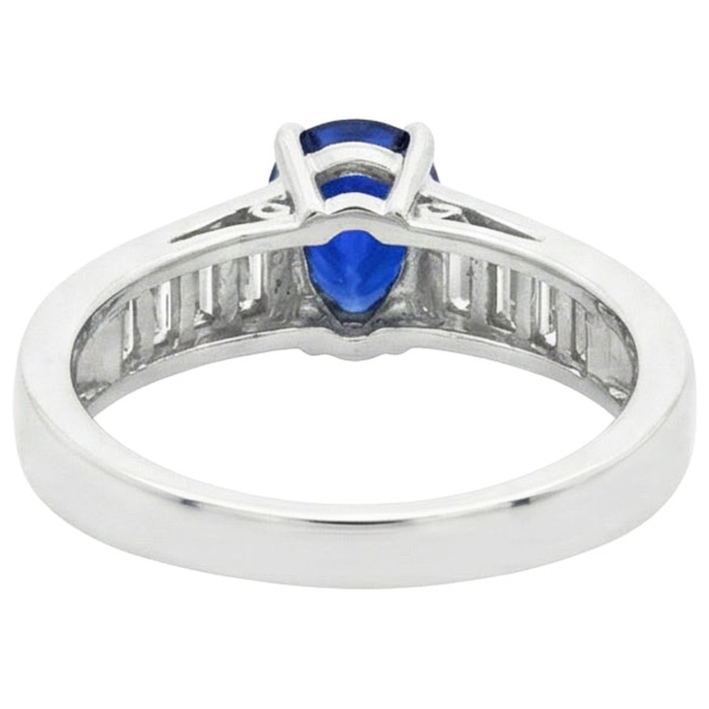 echter baguette diamant 3.50Karat ring Detailansicht