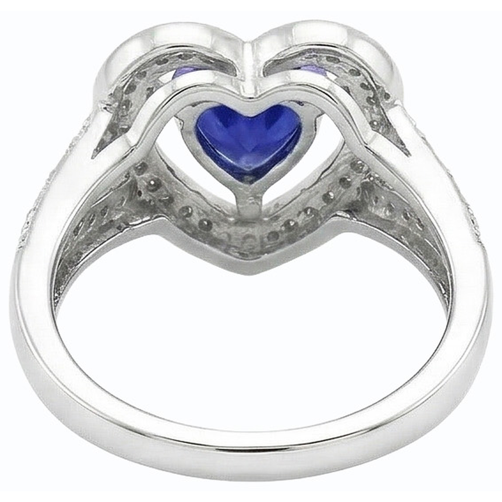 echter heart diamant 1.50Karat ring Seitenansicht