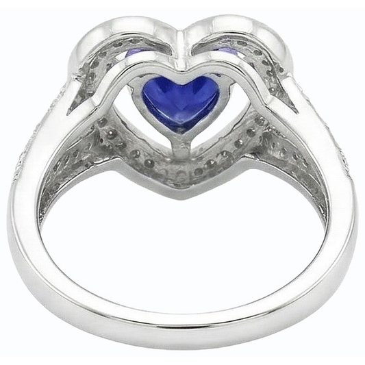 echter heart diamant 1.50Karat ring Seitenansicht