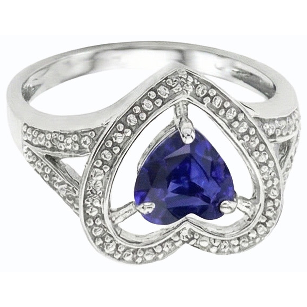 echter heart diamant 1.50Karat ring Profilansicht