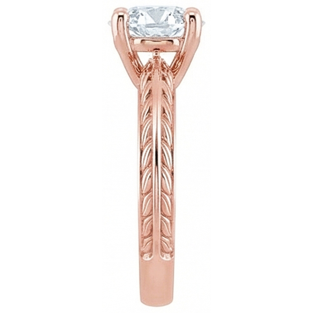 echter round diamant 3Karat ring Draufsicht