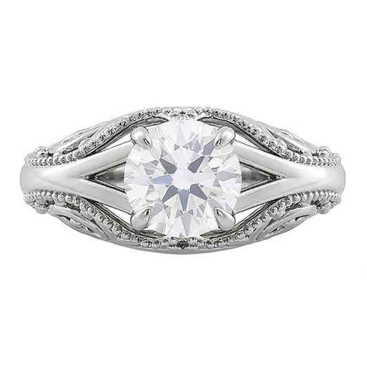 echter round diamant 1.75Karat ring Seitenansicht